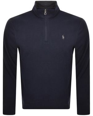Ralph Lauren Half Zip Sweatshirt - Blue