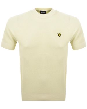 Lyle & Scott Knitted T Shirt - Yellow