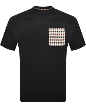 Aquascutum Pocket T Shirt - Black