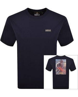 Barbour Graphic T Shirt - Blue