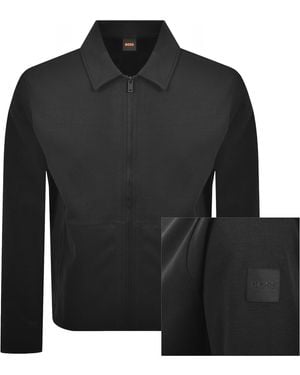 BOSS Boss Pe Twist Overshirt Open - Black