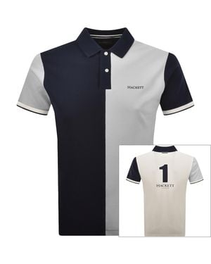 Hackett Heritage Polo T Shirt Old - Blue