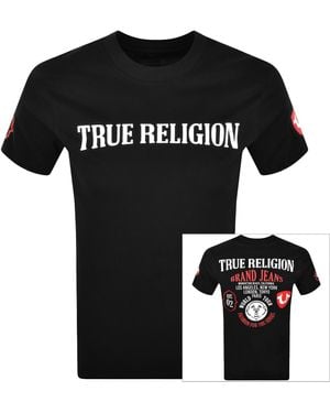 True Religion Patch T Shirt - Black
