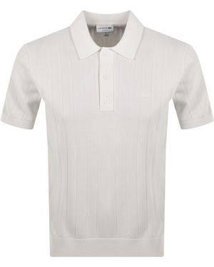 Lacoste Knit Polo Shirt Off - White