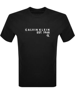 Calvin Klein Jeans Logo T Shirt - Black