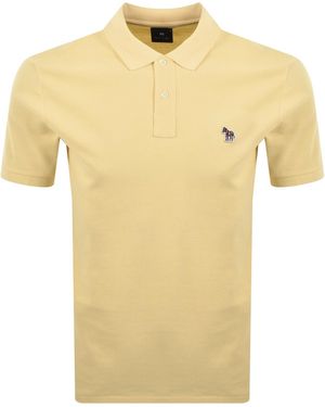 Paul Smith Zebra Polo T Shirt - Yellow