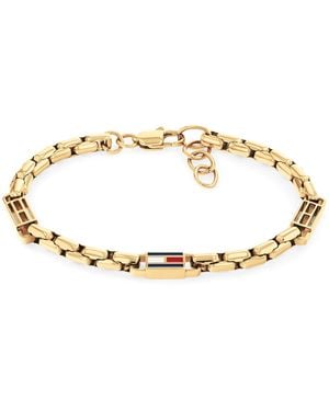 Tommy Hilfiger 3D Flag Logo Bracelet - Metallic