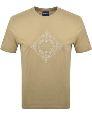 HUGO Nerberri T Shirt - Natural