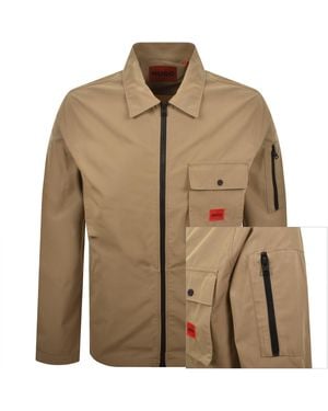 HUGO Emmond Overshirt - Brown