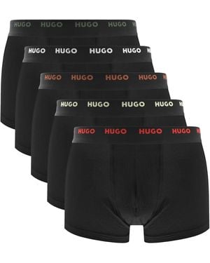 HUGO 5 Pack Trunks - Black