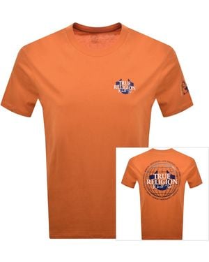 TRUE RELIGION World Tour T Shirt - Orange
