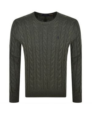 Ralph Lauren Driver Crew Neck Knit Jumper - Green