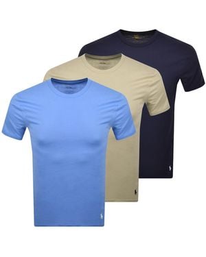 Ralph Lauren 3 Pack Short Sleeve T Shirts - Blue