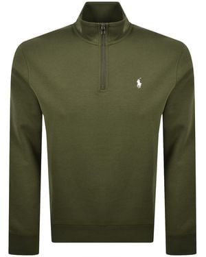 Ralph Lauren Quarter Zip Sweatshirt - Green