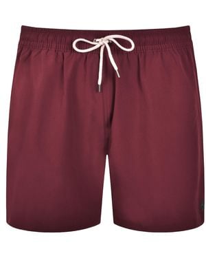 Ralph Lauren Traveller Swim Shorts Wine - Red