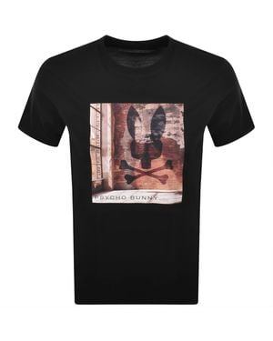 Psycho Bunny Cary Graphic T Shirt - Black