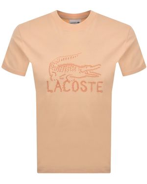 Lacoste Logo T Shirt - Natural