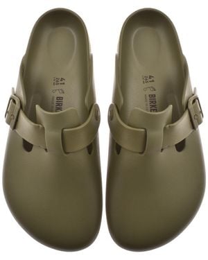Birkenstock Boston Eva Mules - Green