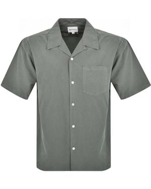 Norse Projects Carsten Cotton Tencel Shirt - Grey