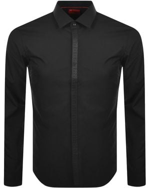 HUGO Long Sleeved Keidi Shirt - Black