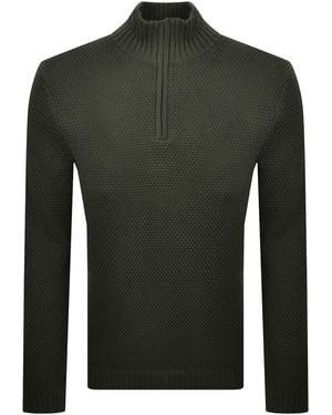 G-Star G-Star Quarter Zip Knit Jumper - Green