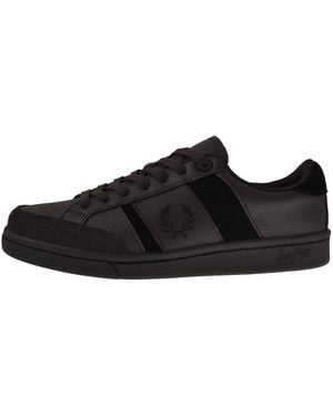 Fred Perry B725 Leather Sneakers - Black