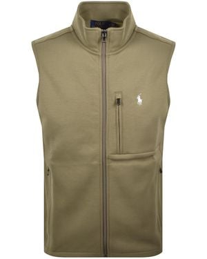 Ralph Lauren Full Zip Gilet Desert Tan - Green