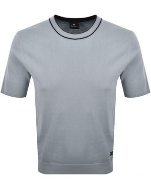 Paul Smith Short Sleeve Knit Jumper - Grey