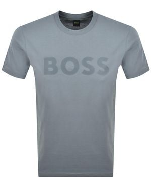BOSS Boss Structure T Shirt Dark - Blue