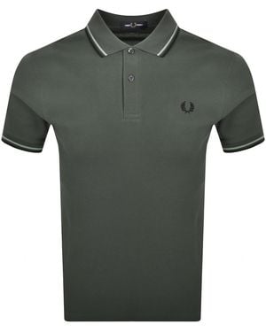 Fred Perry Twin Tipped Polo Field - Green