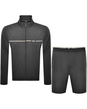 BOSS BUSINESS Boss Mix And Match Bamboo Tracksuit - Black