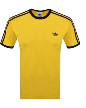 adidas Originals 3 Stripes T Shirt - Yellow