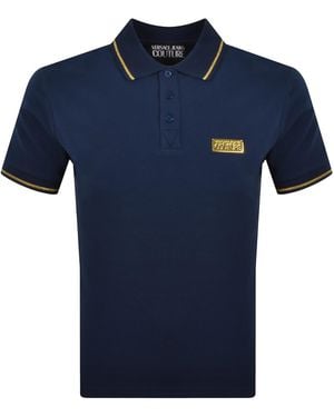 Versace Jeans Couture Couture Polo T Shirt - Blue