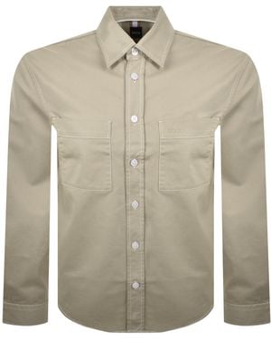 BOSS BUSINESS Boss C Owen Twill Shirt - Natural