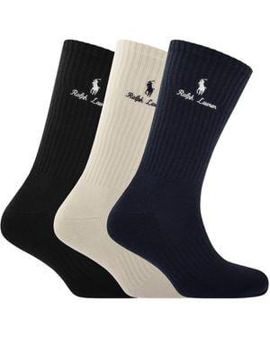 Ralph Lauren 3 Pack Socks - Blue