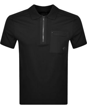 Moose Knuckles Dalon Polo T Shirt - Black