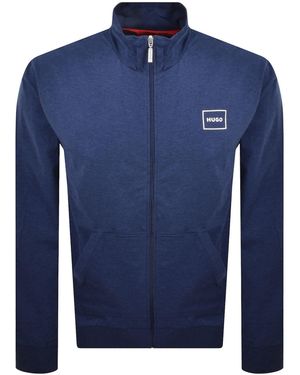 HUGO Full Zip Laze Sweatshirt - Blue