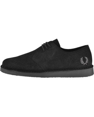 Fred Perry Linden Suede Shoes - Black