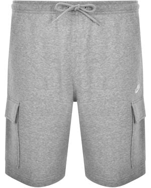 Nike Club Logo Cargo Shorts - Grey