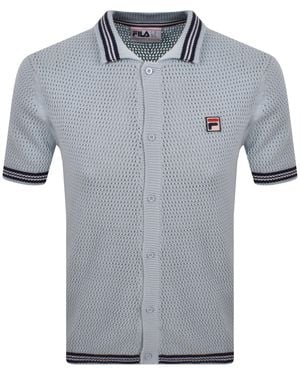 Fila Fila Domenico Crochet Polo Shirt - Gray