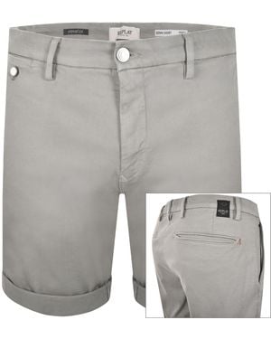 Replay Benni Regular Fit Denim Shorts - Grey
