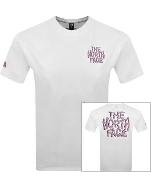 The North Face Drip Logo T Shirt - White
