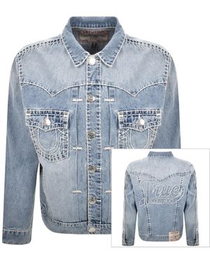 True Religion Oversized Super T Jacket - Blue