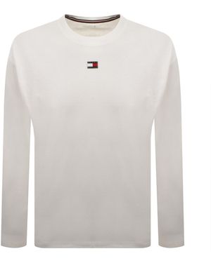 Tommy Hilfiger Long Sleeve T Shirt Ecru - White