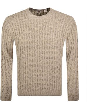 Levi's Wool Blend Knit Jumper - Natural