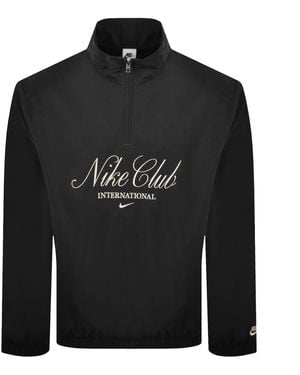 Nike Club Half Zip Jacket - Black