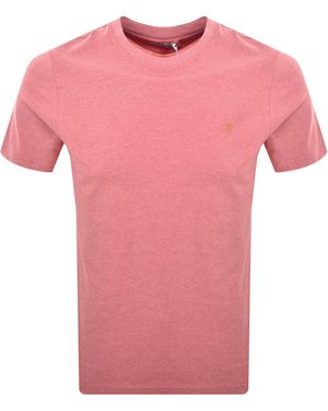 Farah Farah Danny T Shirt Carnation Marl - Pink