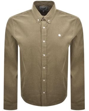 Carhartt Long Sleeve Cord Shirt - Green