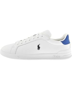 Ralph Lauren Heritage Court Trainers - White