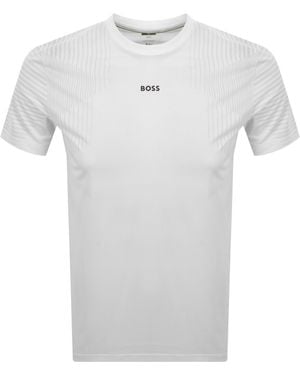 BOSS Boss Active Push Slim Fit T Shirt - White
